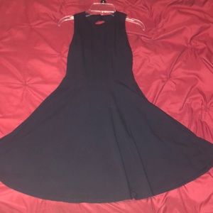 Navy blue skater dress